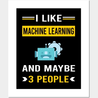 3 People Machine Learning Posters and Art